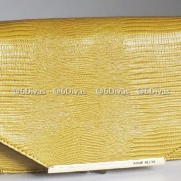 anne KLEIN pebbled lime green HANDBAG - Picture 6 of 7